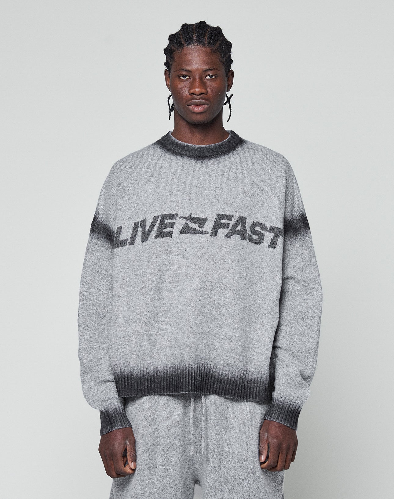 Live Fast Boucle Sweater (Free Sweats)