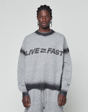 Live Fast Boucle Sweater (Free Sweats)