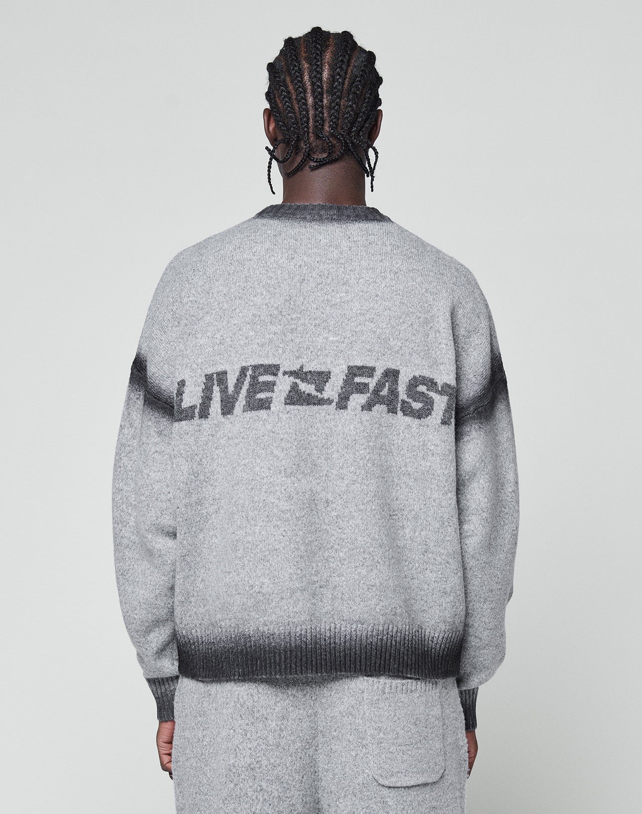 Live Fast Boucle Sweater (Free Sweats)