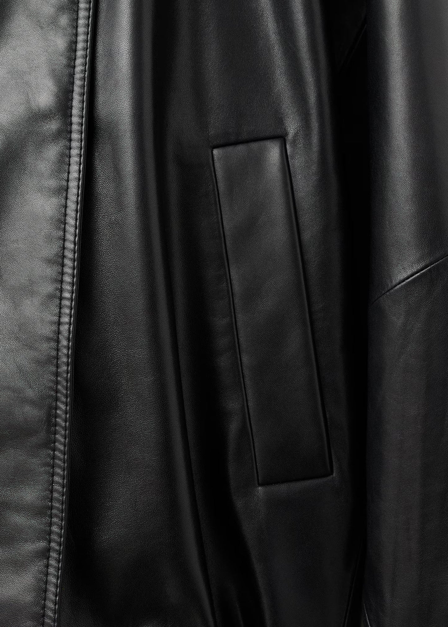 High Collar Leather Jacket