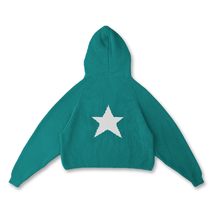 STAR KNIT HOODIE